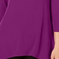 Blusa feminina Alfani com decote redondo e alças finas, roxa, tamanho extragrande