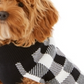 Suéter feminino com estampa xadrez e estampa de cachorro Charter Club, tamanho XS, branco