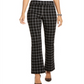 Calça Bootcut Inc Windowpane Preta Tamanho 18