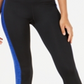 Leggings cropped femininas Ideology Colorblocked, azul, tamanho X-S