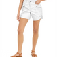 Estilo &amp; Co Shorts cargo feminino com bolso e zíper, branco, tamanho 16