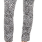 Calça jeans feminina Charter Club com estampa animal Lexington, perna reta, branca, tamanho 18