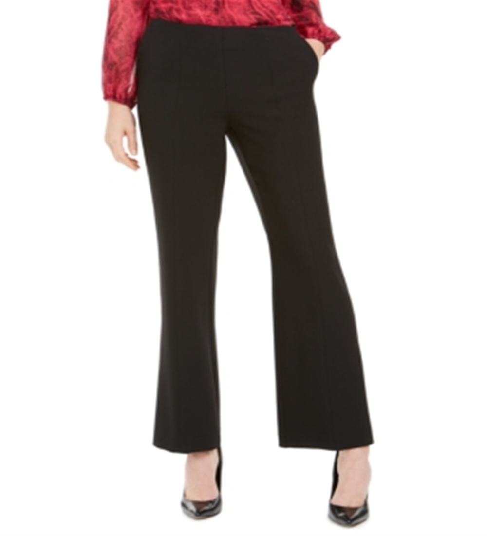 Calça social feminina Kasper Flare Office Preta Tamanho 12