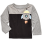 Camiseta infantil com estampa de foguete e bolso First Impressions para meninos, tamanho 6 a 9 meses
