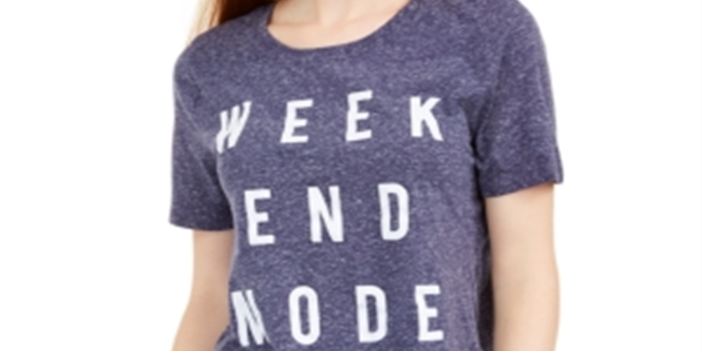 Camiseta estampada Love Tribe Junior's Weekend Mode azul tamanho X-S