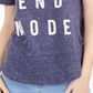 Camiseta estampada Love Tribe Junior's Weekend Mode azul tamanho X-S