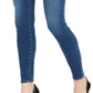 Calças jegging jeans femininas da INC International Concepts, azul, tamanho 16