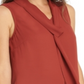 Blusa feminina sem mangas DKNY para usar no trabalho, marrom, tamanho pequeno grande