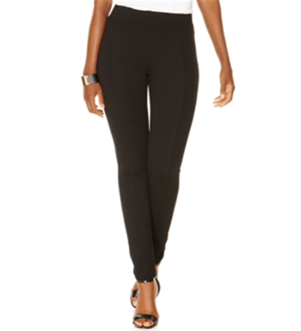 Calça legging feminina INC International Concepts com 2 elásticos na cintura elástica, tamanho 2, preta