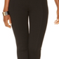 Calça legging feminina INC International Concepts com 2 elásticos na cintura elástica, tamanho 2, preta