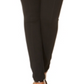 Calça legging feminina INC International Concepts com 2 elásticos na cintura elástica, tamanho 2, preta