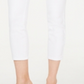 Calça jeans skinny cropped feminina INC International Concepts, branca, tamanho 10, pequena