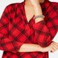 Charter Club Feminino New Plaiditude Xadrez Top Vermelho Tamanho XS