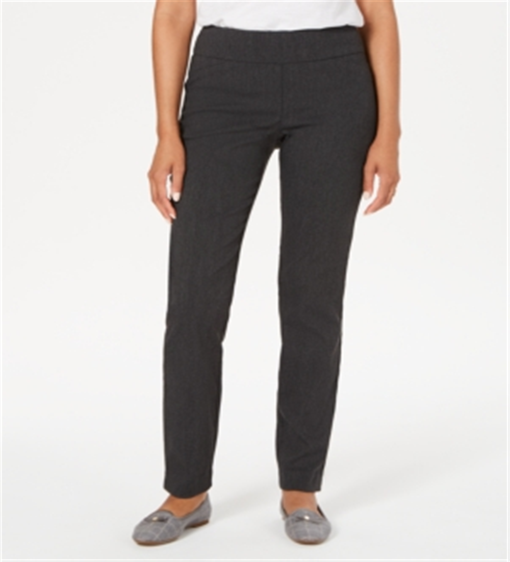 Calça skinny feminina Cambridge Charter Club, cinza, tamanho 6