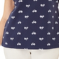 Camisa Polo Feminina Karen Scott Bike Print Azul Tamanho Médio
