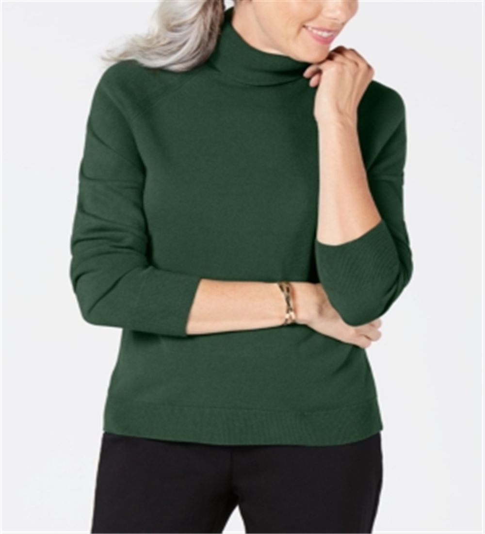 Karen Scott Suéter Feminino Gola Alta Verde Tamanho XXG