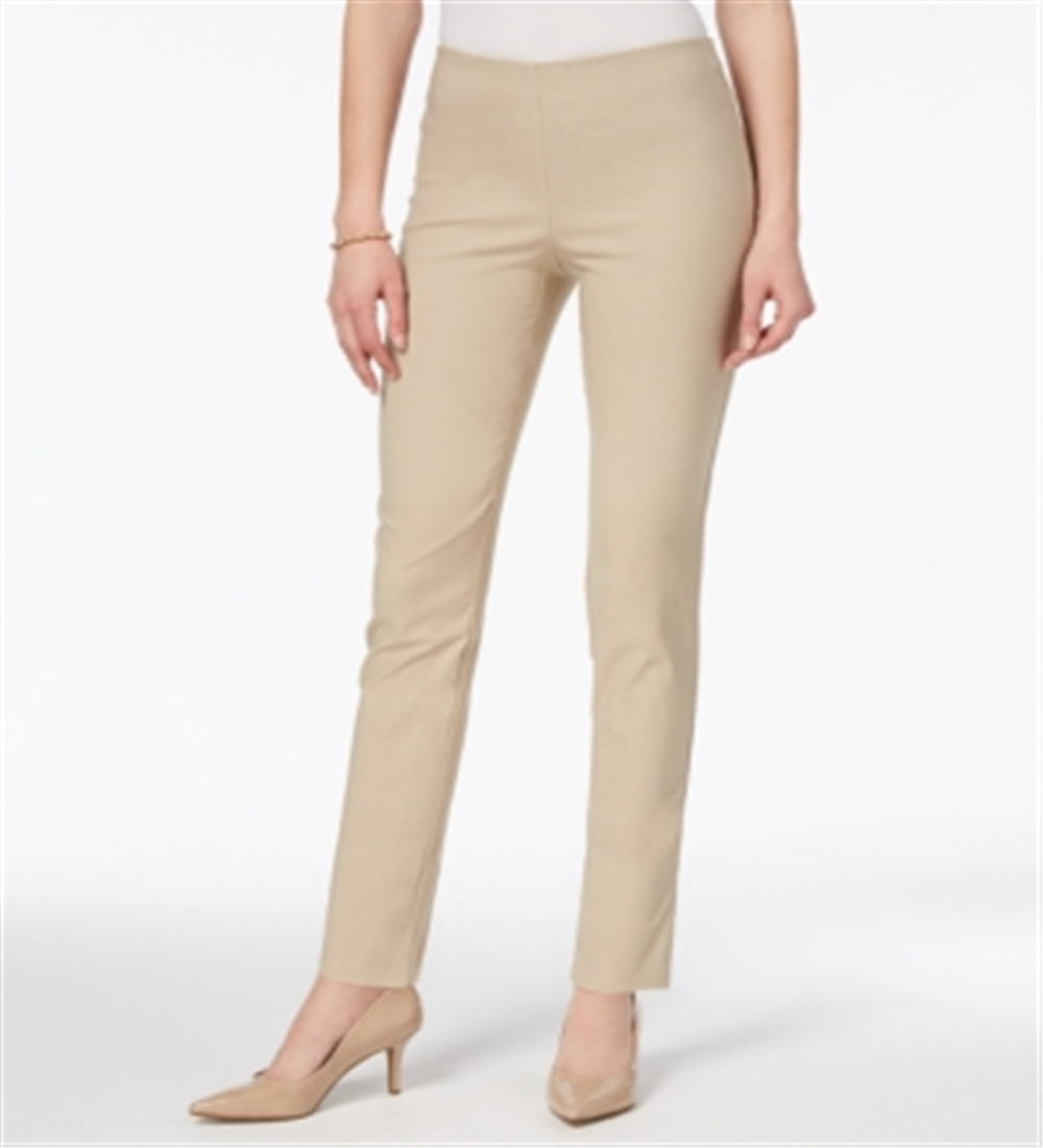 Calça Chelsea Tummy Control Feminina Charter Club Marrom Tamanho 4 Petite