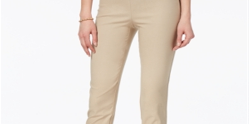 Calça Chelsea Tummy Control Feminina Charter Club Marrom Tamanho 4 Petite