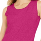 Suéter feminino sem mangas com gola redonda Charter Club, rosa, tamanho pequeno