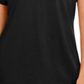Camiseta feminina Karen Scott Keyhole preta tamanho X-G