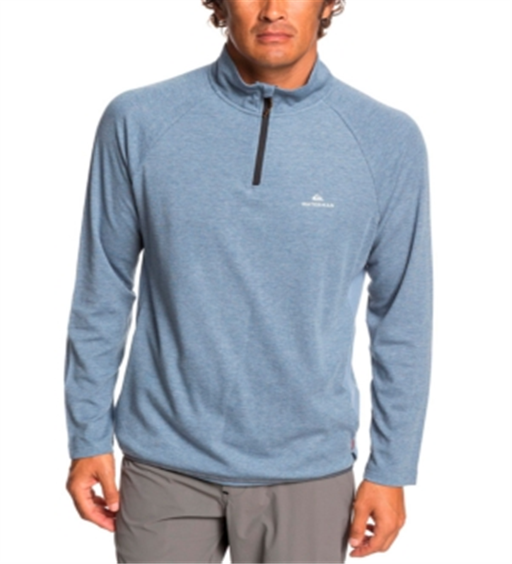 Quiksilver Suéter Masculino 1/2 Zíper Pulôver Logotipo Azul Tamanho Médio