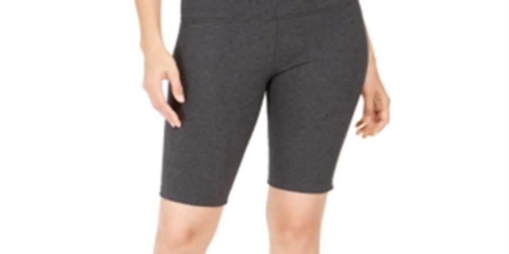 Estilo e CoShorts de ciclismo para ioga feminino cinza tamanho extragrande