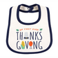 Carter's Unisex Bibs 'Thanksgiving' Babador Branco Tamanho Regular