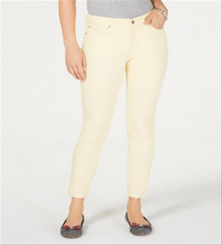 Calça jeans skinny feminina Charter Club Bristol Tummy Control, bege, tamanho 16