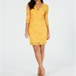 Vestido tubinho de renda Thalia Sodi feminino amarelo tamanho extragrande