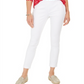 Calça curta feminina Charter Club Chelsea Twill com controle de barriga, branca, tamanho 12