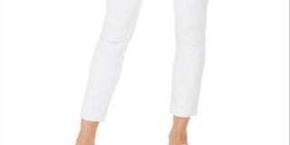 Calça curta feminina Charter Club Chelsea Twill com controle de barriga, branca, tamanho 12