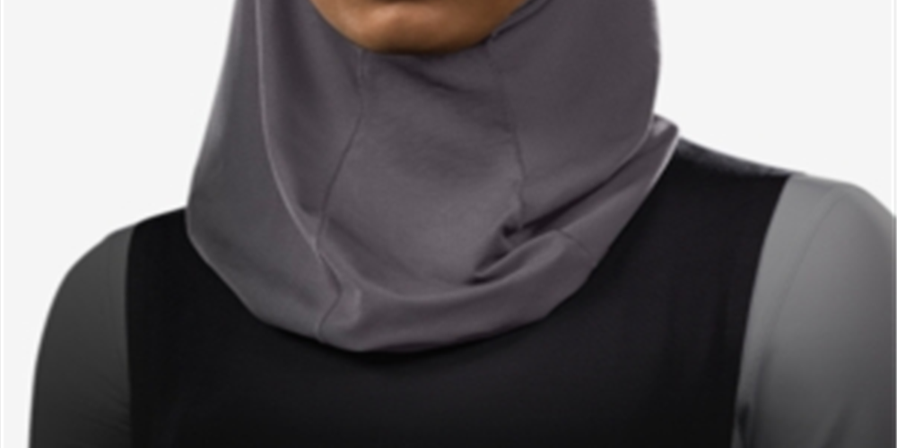 Nike Hijab Respirável com Cobertura Total para Mulheres, Cinza, Tamanho XS