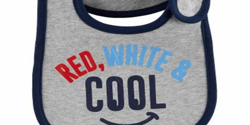 Babador Carter's Baby Boy's &amp; Girl's Holiday de algodão cinza tamanho regular