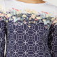 Charter Club Blusa Estampada Feminina Azul Tamanho Pequeno Médio