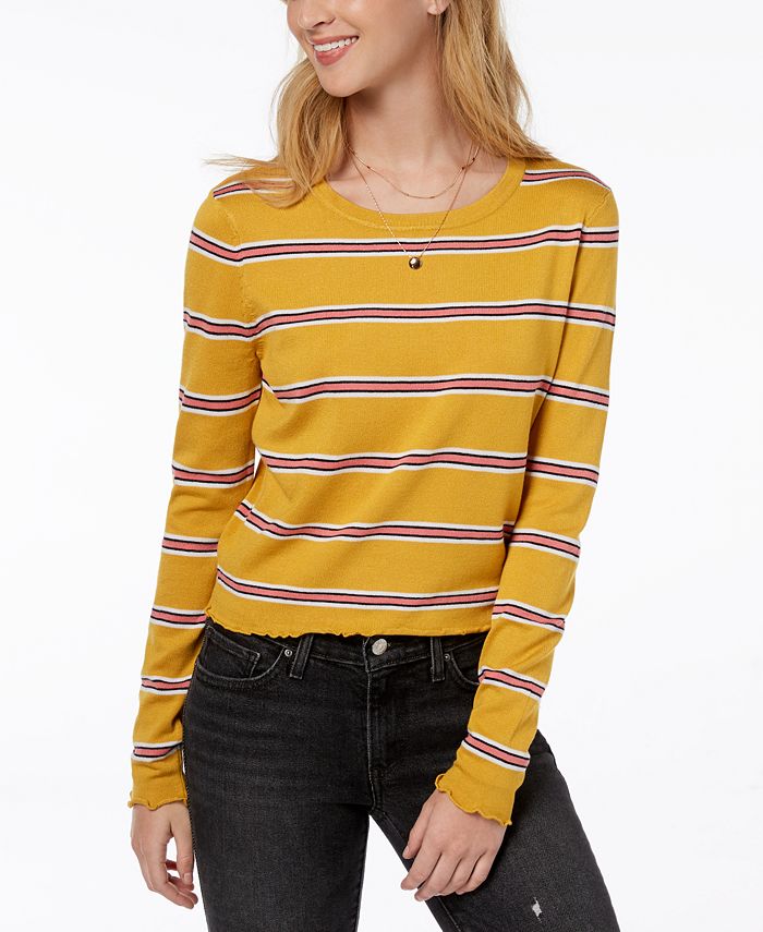 Pulôver Ultra Flirt Junior's Lettuce Edge Verde Tamanho G