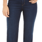 Calça jeans feminina de cintura alta e perna reta, azul, tamanho 6, da Style &amp; Co