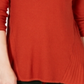 Suéter plissado alto e baixo feminino Style &amp; Co, laranja, tamanho pequeno G