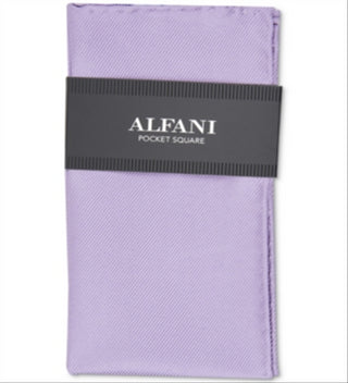 Lenço de bolso Alfani masculino em sarja de seda, roxo, tamanho regular