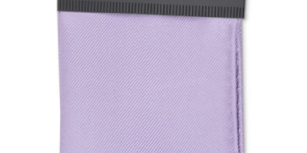 Lenço de bolso Alfani masculino em sarja de seda, roxo, tamanho regular