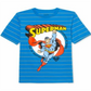 Camiseta listrada DC Comics Big Boy's Superman Filho de Krypton, tamanho médio, azul