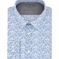 Camisa social Calvin Klein masculina extra slim fit com regulagem de temperatura, azul, tamanho 17,5 x 32-33