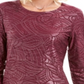 JM Collection Top Feminino com Acabamento em Folha Fosca Roxo Tamanho X-G