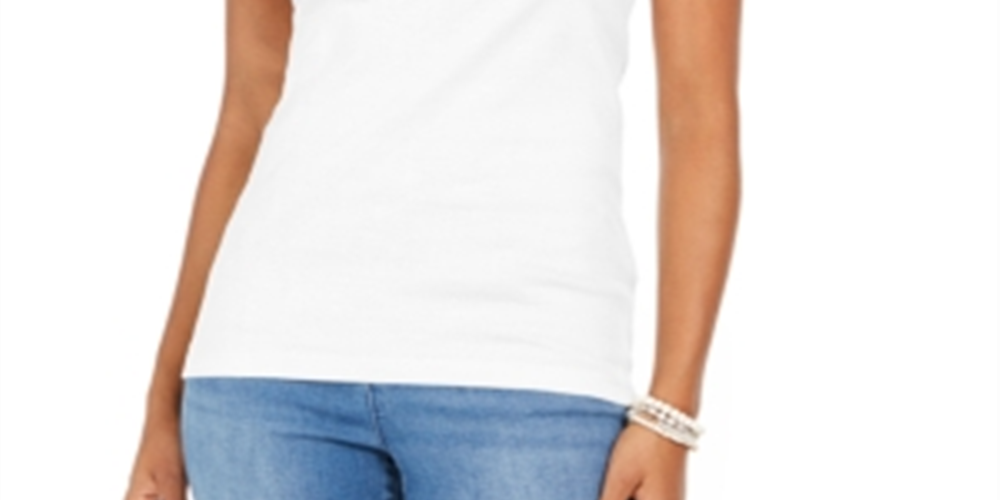 Regata feminina de algodão estilo &amp; co, branca, tamanho GG