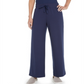 Calça feminina estilo &amp; co, perna larga, amarrada na cintura, azul, tamanho pequeno
