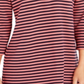 Top listrado feminino Charter Club com manga 3/4, vermelho, tamanho X-S