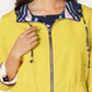 Anorak listrado reversível feminino Charter Club, amarelo, tamanho grande