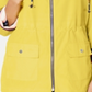 Anorak listrado reversível feminino Charter Club, amarelo, tamanho grande