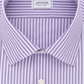 Camisa social listrada masculina Arrow Athletic Fit roxa tamanho 17-17,5