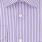 Camisa social listrada masculina Arrow Athletic Fit roxa tamanho 17-17,5