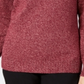 Karen Scott Suéter Feminino de Malha Marled com Zíper em 1/4 Vermelho Tamanho XS